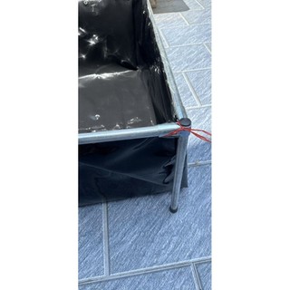 Bể Bạt HDPE Dày 0.5mm Dem Nuôi Ốc Éch Cá Lươn Có Khung Phi 27 Chống Nước Tốt Tiết Kiệm Diện Tích Dễ Vệ Sinh Bảo Quản