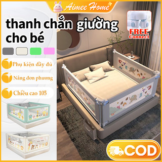  thanh chắn giường cho bé Dễ dàng lắp đặt bảo vệ an toàn cho bé bảo hành quanh năm 