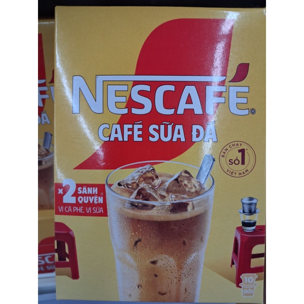 Cà Phê Sữa Đá Nescafe 3 Trong 1 Hộp 20G x 10 Gói