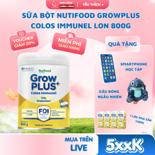 [Bác sĩ Đăng] Sữa Bột Pha Sẵn Nutifood Grow Plus+ Colos Immunel 800g