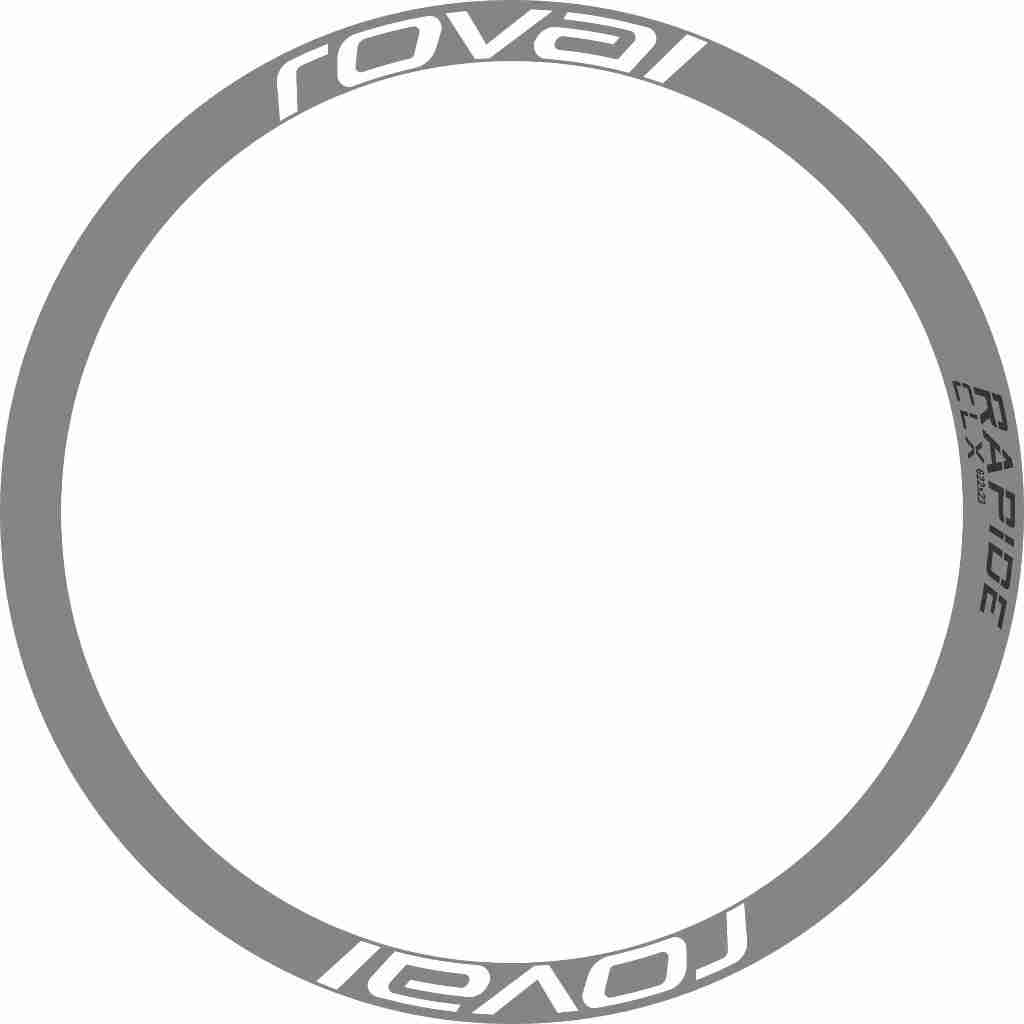 chữ ROVAL dán vành xe đạp