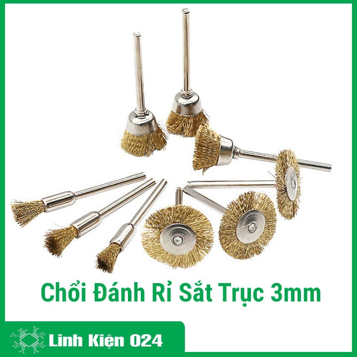 Chổi đánh rỉ sắt sợi đồng trục 3mm
