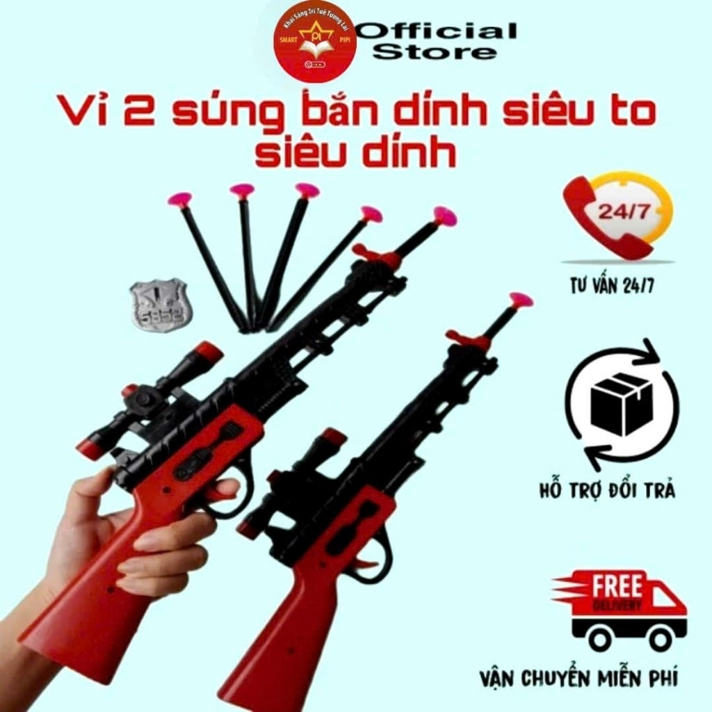 Đồ chơi vận động, đồ chơi súng bắn dính tường SIÊU TO, SIÊU DÍNH