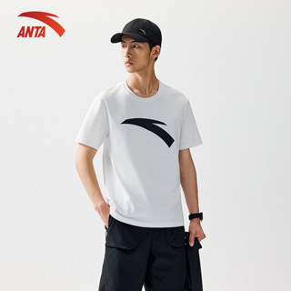 ANTA Nam Training Áo thun ngắn tay thể thao Chạy bộ Tập Gym Pickleball Cầu Lông Tennis 1525C7141