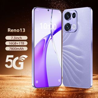  Galax Oqqo Reno13 điện thoại chính hãng giá rẻ Mạng 3G 4G 5G 16GB RAM +1TB ROM 6.7Inch Hỗ Trợ Bluetooth Sim Kép Camera H 