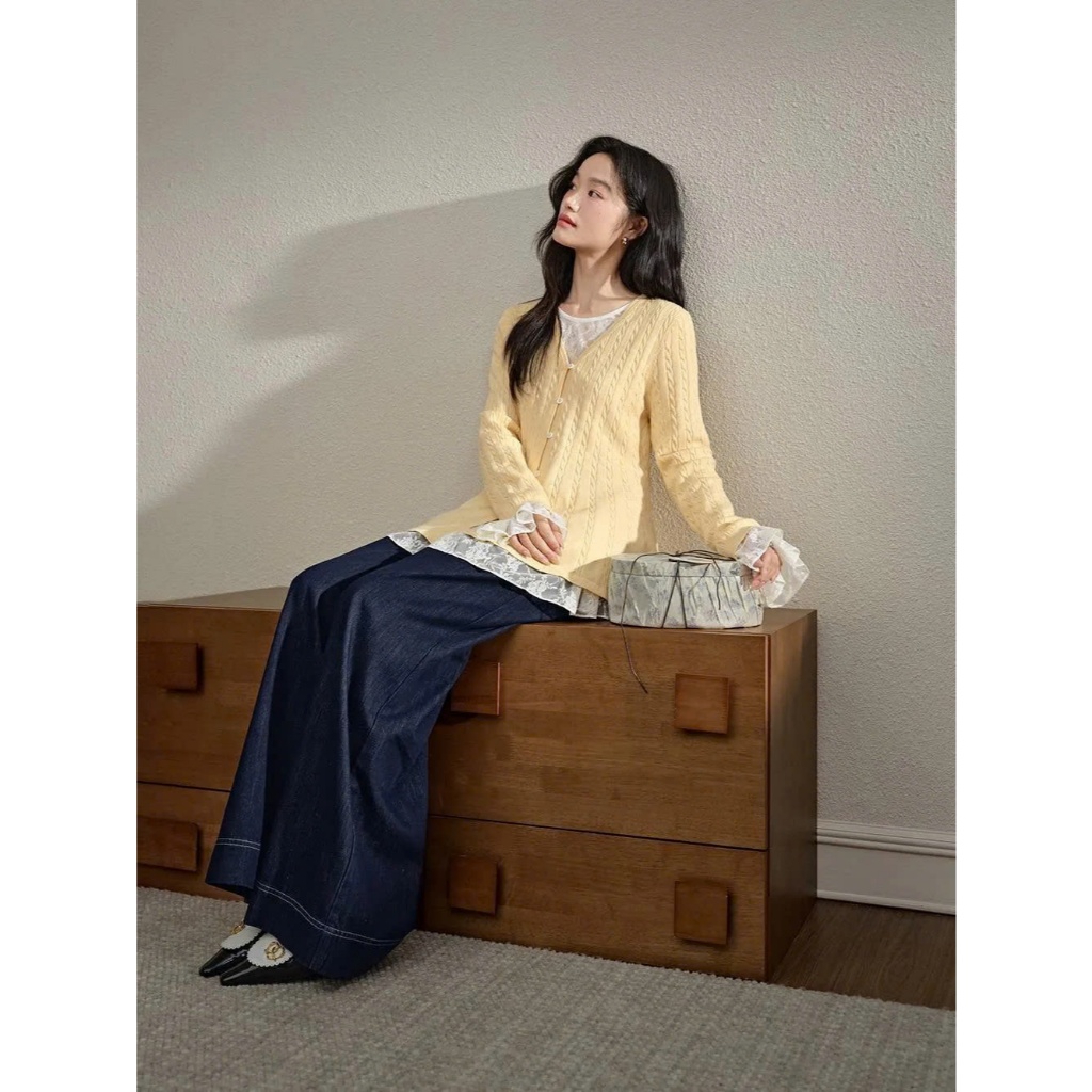 [SẴN M] Áo cardigan & áo ren mỏng cover Kuose