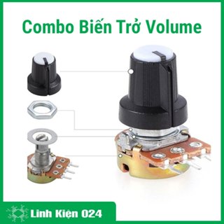 Combo Biến Trở Volume (Triết Áp + Vỏ Triết Áp Nhựa)