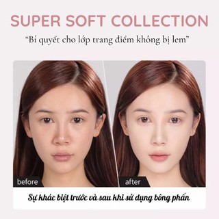 Mút trang điểm tán nền, phủ phấn RT Real Techniques Powder Puff sponge