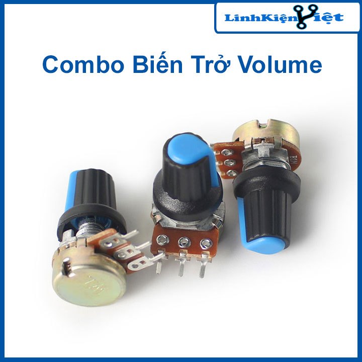 Combo Biến Trở Volume (Triết Áp + Vỏ Triết Áp Nhựa)