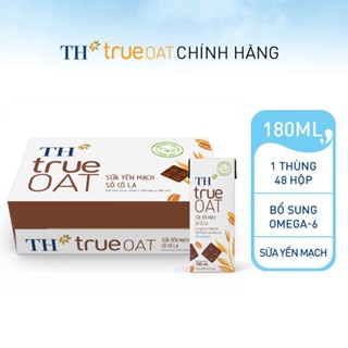 Thùng 48 Hộp Sữa Yến Mạch TH true milk OAT hương vị Sô Cô La 180ml (48 Hộp)