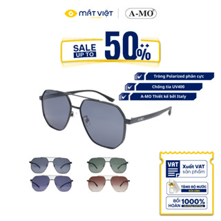 Kính Mát Nam A-MO AMO52416 Chống UV400, Kính Mát Cao Cấp, Kính Mát Phi Công, Mắt Kính Mắt Việt