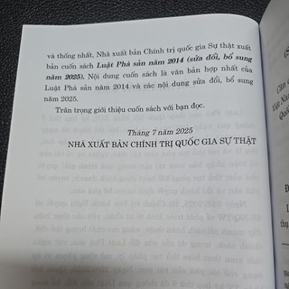 Sách - Luật phá sản (NXB Chính trị quốc gia sự thật)