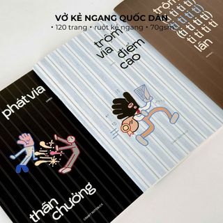 Vở kẻ ngang 80 120 trang Crabit Trộm vía điểm cao Collection