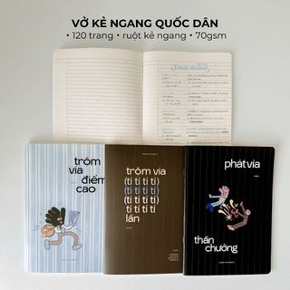 Vở kẻ ngang 80 120 trang Crabit Trộm vía điểm cao Collection
