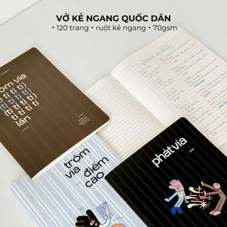 Vở kẻ ngang 80 120 trang Crabit Trộm vía điểm cao Collection