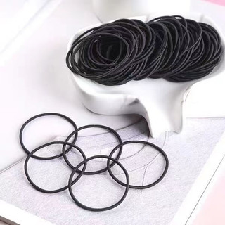 Set 100 Dây Thun Cột Tóc Cho Nữ Co Giãn Tốt Kèm Túi Zip, Chun Cột Tóc Mix Nhiều Màu Dễ Thương