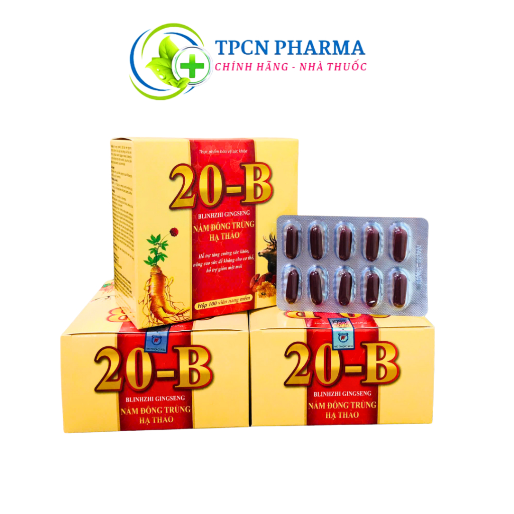 Viên Uống Vitamin 20B Blinhzhi Ginseng Hỗ trợ Bồi Bổ Cơ Thể, Tăng Sức Đề Kháng, Hộp 100 Viên