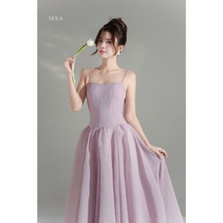 TIELA Đầm váy hoa trơn dài - Ranana Dress