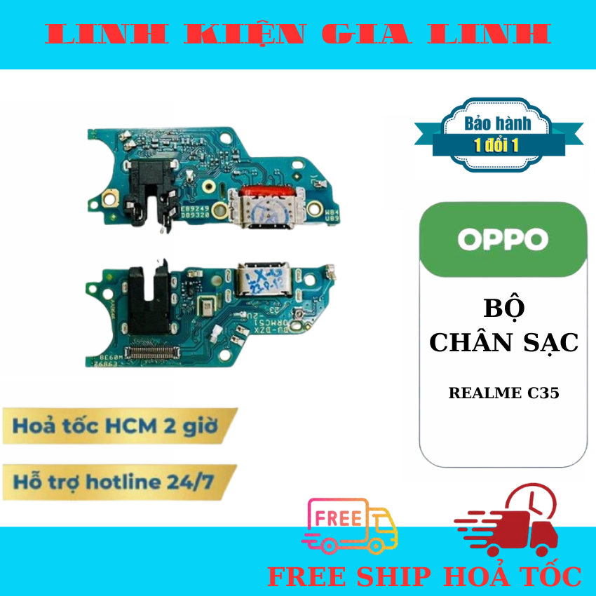 Cụm Chân Sạc Oppo  Realme C51 /  Realme c51
