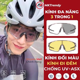 Kính đi đêm ngày đổi màu bảo vệ mắt MKTRENDY nam nữ đi đường giúp tầm nhìn rõ nét chống tia UV chống bụi F1