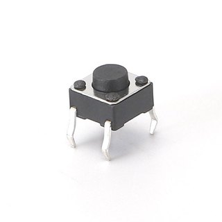 Nút nhấn 4 chân 6x6x5mm (đen 1 chiếc)