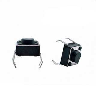 Nút nhấn 4 chân 6x6x5mm (đen 1 chiếc)
