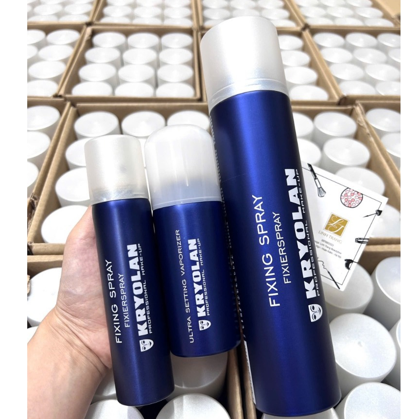 {75ml-100ml-300ml} XỊT KHOÁ NỀN KRYOLAN xịt giữ nền khóa lớp makeup bền chặt lâu trôi