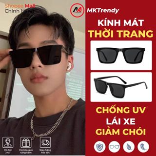 Kính mát thời trang nam nữ MKTRENDY kính râm đi đường chống bụi chống tia UV giảm chói phong cách