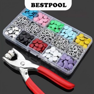 Bộ kìm bấm khuy cúc áo kèm hộp 50 chi tiết cúc áo thép, Dụng cụ bấm khuy đa năng