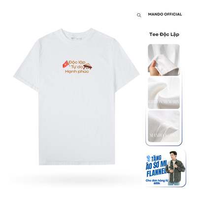 Áo thun Độc Lập Tự Do Hạnh Phúc 2/9 Việt Nam by MANDO - TEE005