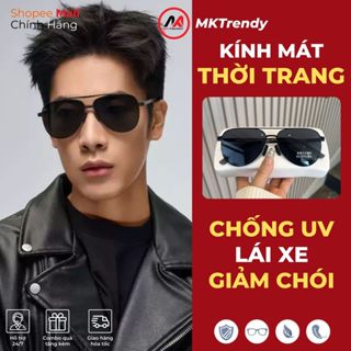  Kính râm phi công thời trang nam nữ MKTRENDY kính mát ngầu phong cách chống tia UV đi đường giảm chói M8 