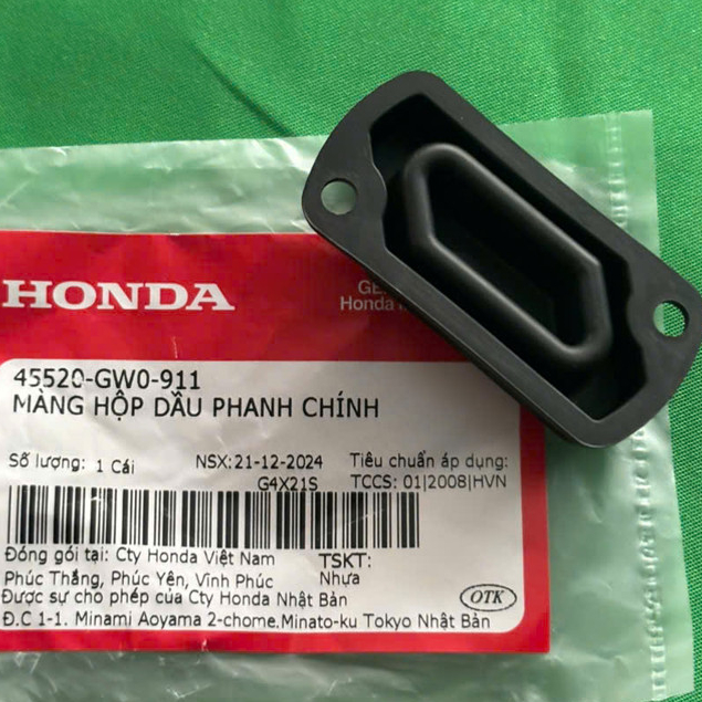 Màng hộp dầu phanh chính - Màng chắn bình dầu phanh Nissin mã 45520GW0911 phụ tùng chính hãng