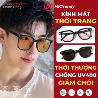 Kính mát thời trang nam nữ MKTRENDY kính râm đi đường chống bụi chống tia UV giảm chói phong cách T11