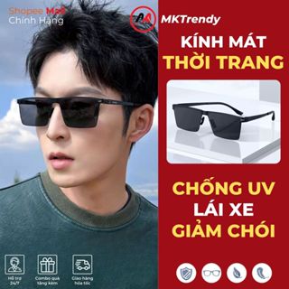  Kính mát thời trang MKTRENDY kính râm đi đường chống bụi chống tia UV giảm chói phong cách nam nữ M6 