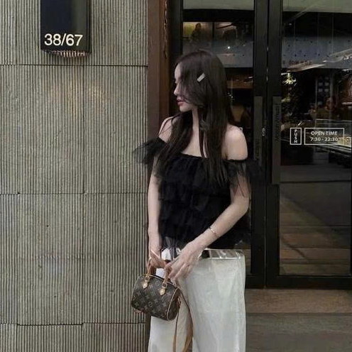 Áo nữ trễ vai ren nhiều tầng Dilyshop dáng tiểu thư công chúa chất ren mềm không ngứa - A124 | BigBuy360 - bigbuy360.vn