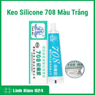  Keo silicone 708 màu trắng cách điện chống hồ quang không nóng chảy dán và niêm phong linh kiện 