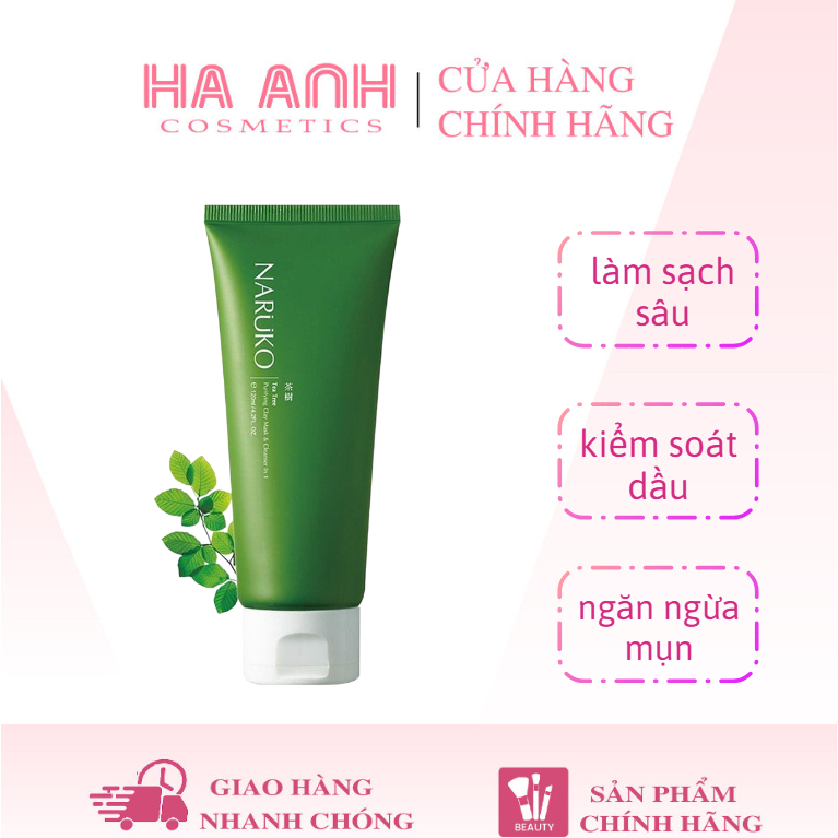 Sữa Rửa Mặt Naruko Tea Tree Purifying Clay Mask & Cleanse In 1 120g