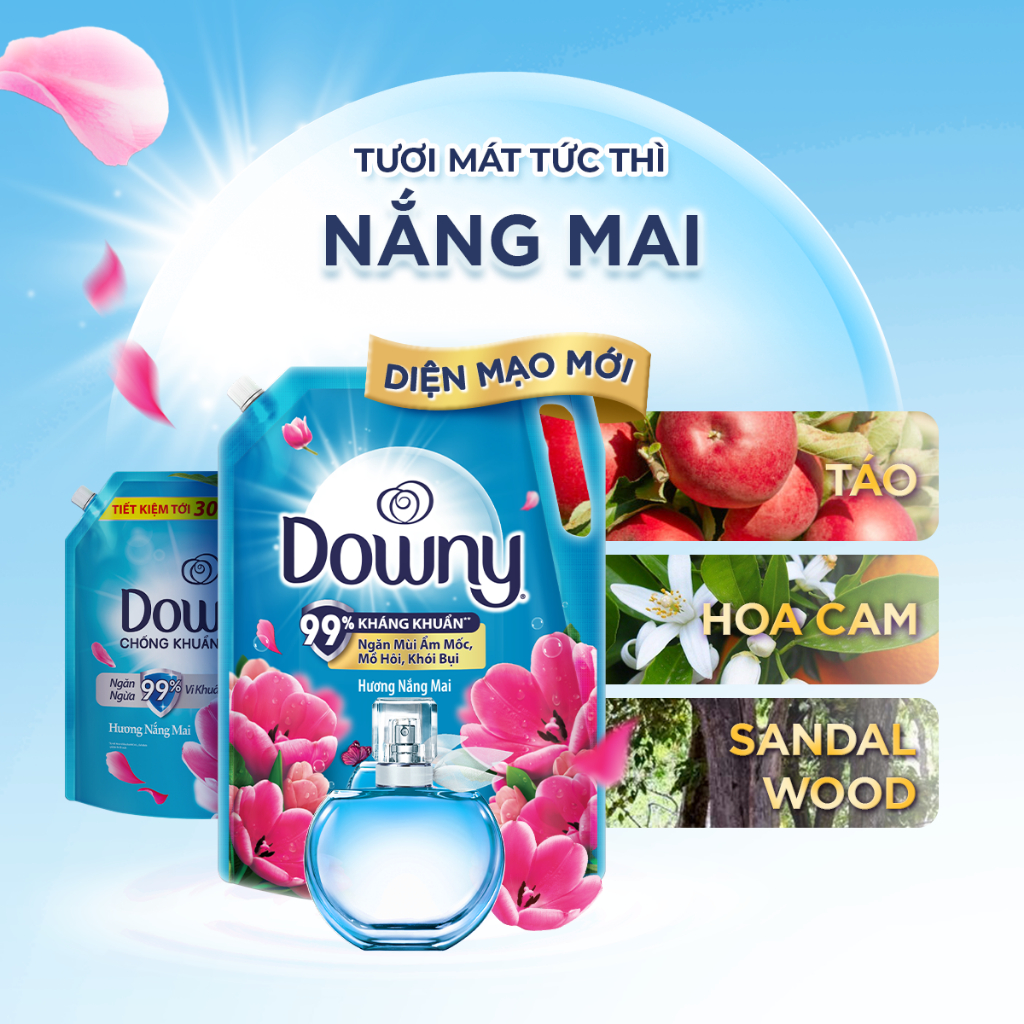 Nước Xả Vải DOWNY Nắng Mai Chai 4L