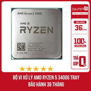   FULL VAT Bộ vi xử lý AMD Ryzen 5 3400G TRAY - Bảo Hành 36 Tháng 