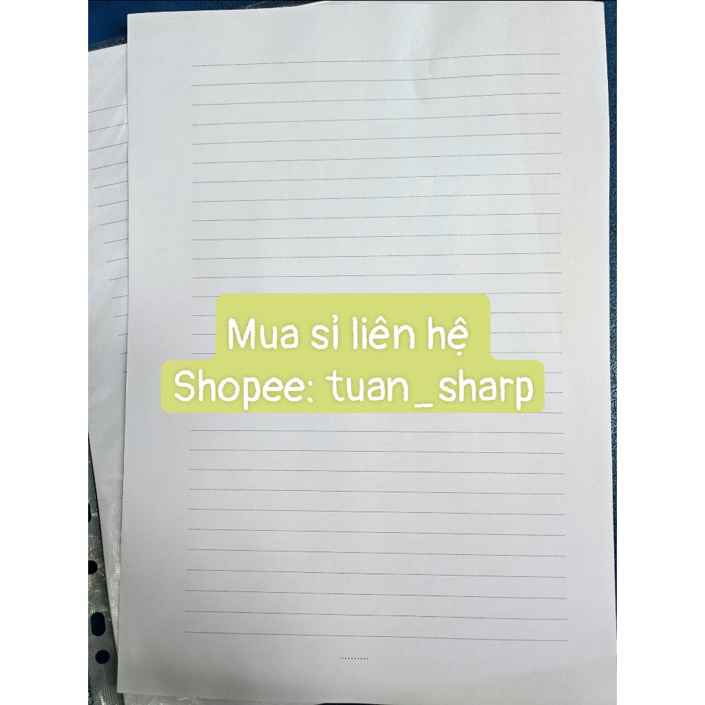 50 tờ Giấy kẻ ngang (xấp 50 tờ A4 tờ rời)