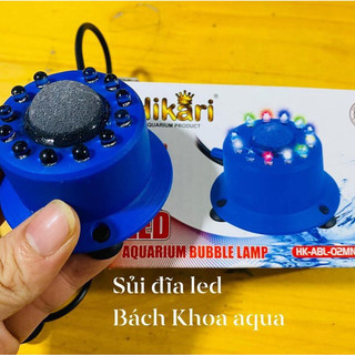 Sủi đĩa kết hợp LED Hikari – Thiết bị sủi tạo bọt mịn, đèn đổi màu trang trí bể cá cảnh