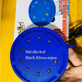 Sủi đĩa kết hợp LED Hikari – Thiết bị sủi tạo bọt mịn, đèn đổi màu trang trí bể cá cảnh