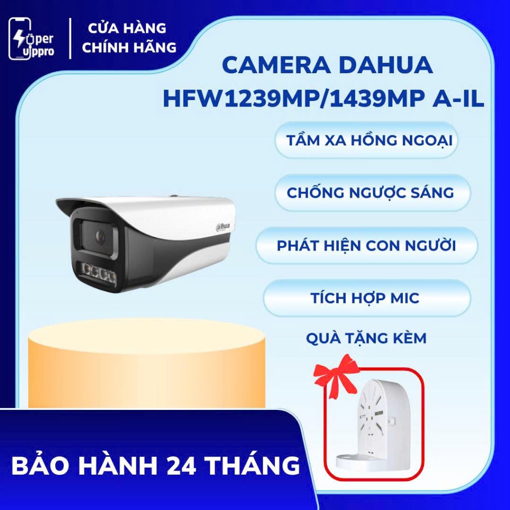 Camera Dahua HFW1239MP/HFW1439MP – Full HD 2MP/4MP, Hồng Ngoại Ban Đêm, Chính Hãng