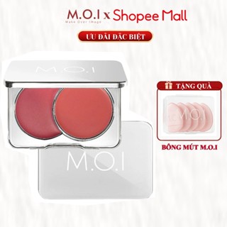 [Tặng quà] Phấn má hồng dạng kem 2 màu Hồ Ngọc Hà M.O.I Cosmetics Dual Cream Blusher 8g