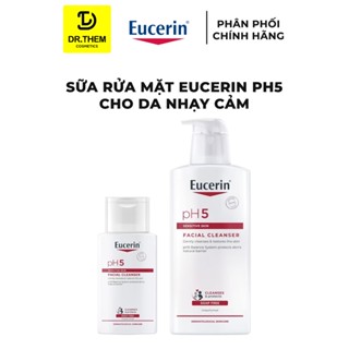 Sữa Rửa Mặt Eucerin PH5 Cho Da Nhạy Cảm 100ml & 400ml - Facial Cleanser Sensitive Skin SRM- Dr Thêm