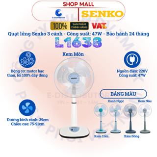 [HỎA TỐC] Quạt Lửng Ống Nhựa Senko L1638 - Công suất 47W - Chính Hãng