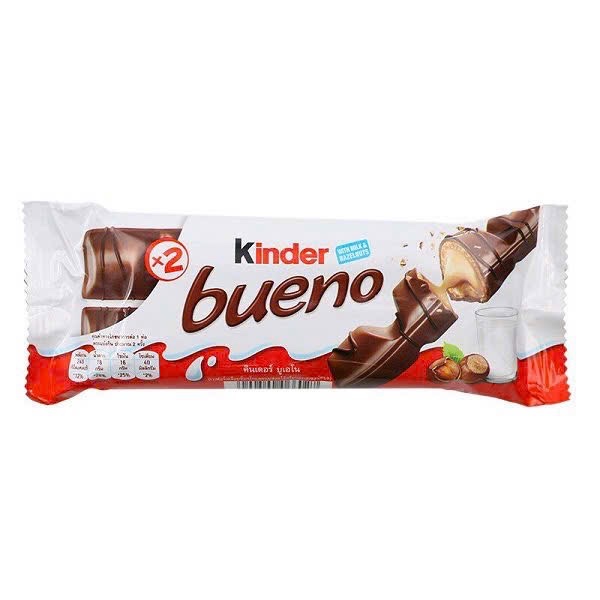 Bánh Chocolate Nhân Hạt Dẻ Kinder Bueno 43g (Gói 2 Thanh)
