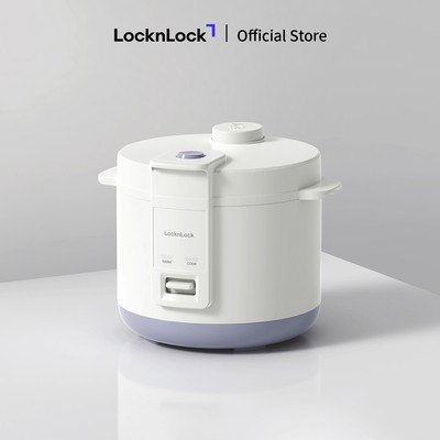 Nồi cơm điện LocknLock EJR442IVY One-switch  rice cooker 1.5L kèm khay hấp đa năng - Màu ngà