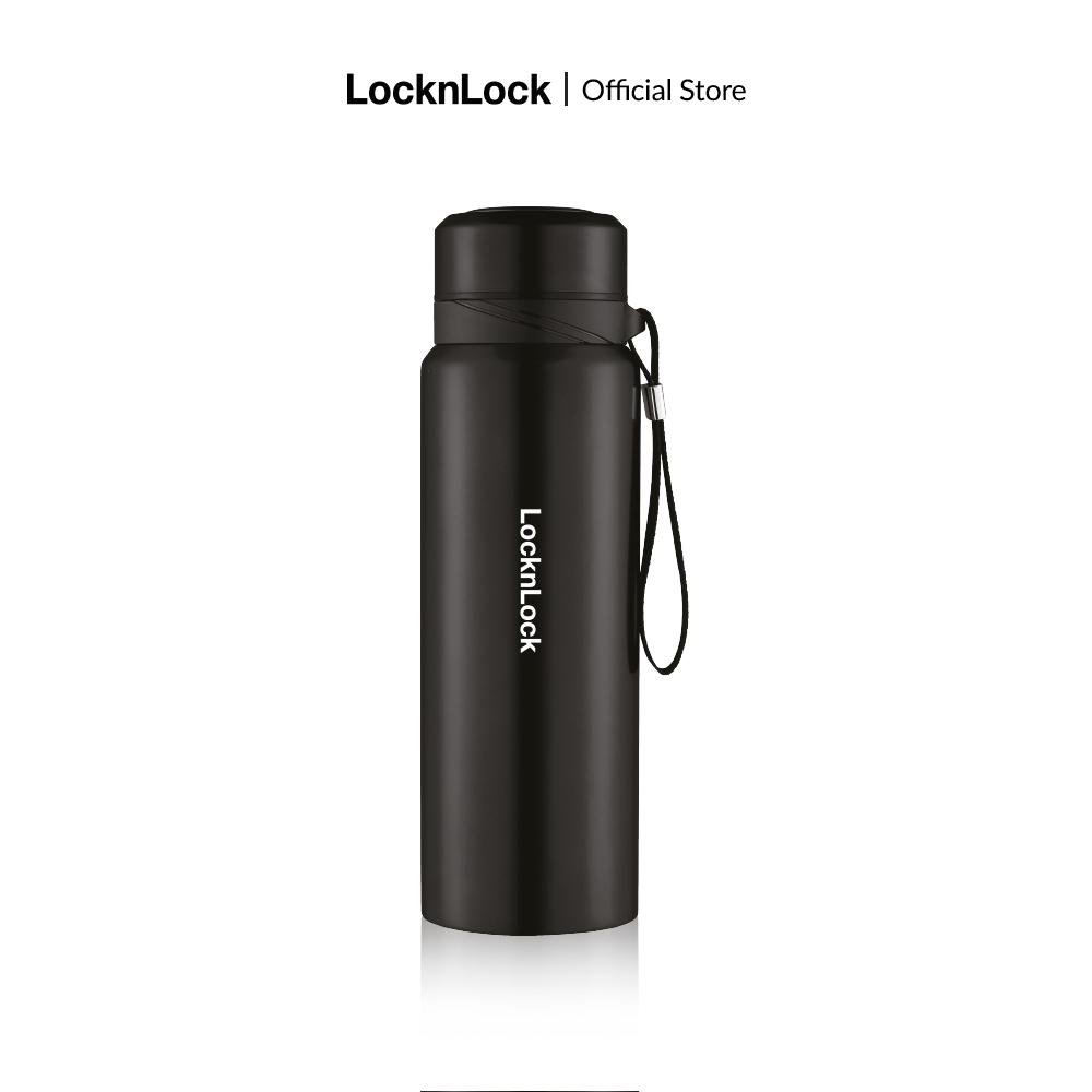 Bình giữ nhiệt LocknLock 800ml LHC6180BLK màu Đen, Hàng chính hãng, lưới lọc trà, dây treo- JoyMall | BigBuy360 - bigbuy360.vn