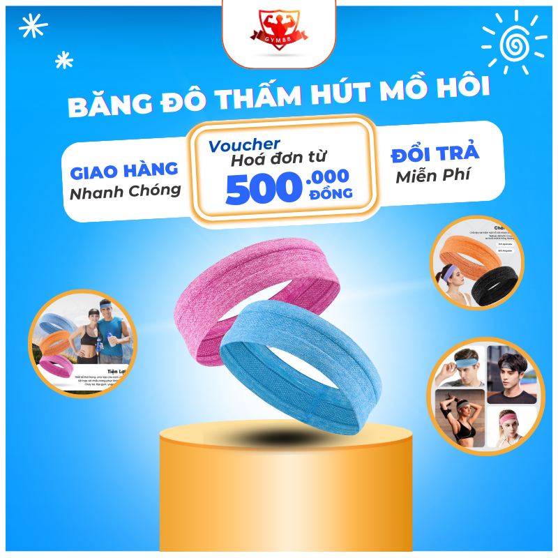 Băng Đô Thấm Hút Mồ Hôi AOLIKES – Chống Trượt, Thoáng Khí, Tập Gym, Chạy Bộ, Yoga, Thể Thao Nam Nữ